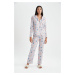 DEFACTO Fall in Love Regular Fit Patterned Pajama Bottoms