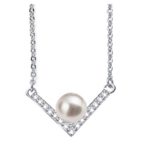 Oliver Weber Elegantní náhrdelník s perlou a krystaly Swarovski Point Pearl 12160