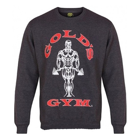 Golds Gym Gold's Gym Crewneck Sweater Pánská mikina GGSWT005 tmavě šedá - S