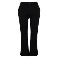 Trendyol Curve Black Button Detailed Spanish Leg Jeans