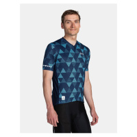 Tmavě modrý pánský vzorovaný cyklistický dres Kilpi SALETTA-M