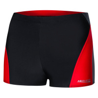 Plavecké šortky AQUA SPEED Alex Black/Red/Grey Pattern 136