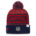 Washington Capitals zimní čepice Authentic Pro Rink Heathered Cuffed Pom Knit