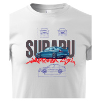 Dětské tričko Subaru impreza STI  - kvalitní tisk a rychlé dodání