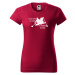 DOBRÝ TRIKO Vtipné dámské tričko s potiskem Co se stane na vodě Barva: Červená