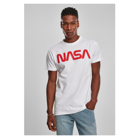 Bílé tričko NASA Worm