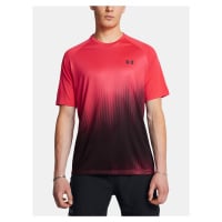 Pánské tričko Under Armour UA Tech Fade SS-RED - Pánské