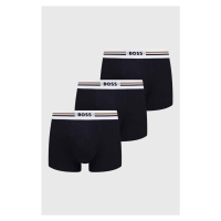 Boxerky BOSS 3-pack pánské, černá barva, 50492200