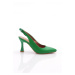 DGN 701-22Y Womens Pointed Toe, Low-Cut Toes, Lace-Up Heels.