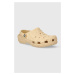Pantofle Crocs Classic Geometric Clog béžová barva, 209563