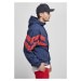 Crinkle Panel Track Jacket - darkblue/cityred