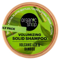 Organic Shop Tuhý šampon pro objem vlasů Sopečný popel a bambus 60 g