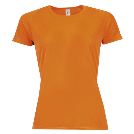 SOĽS Sporty Women Dámské funkční triko SL01159 Neon orange SOL'S