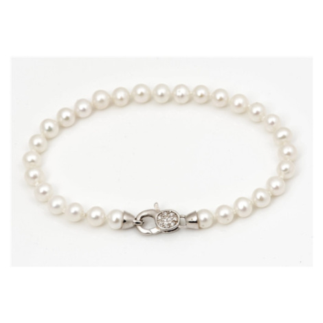 Perlový náramek ze sladkovodních perel STNA0551F + dárek zdarma Ego Fashion
