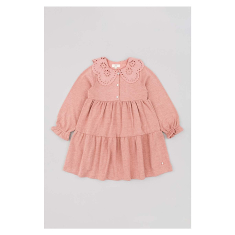 Dívčí šaty zippy růžová barva, mini