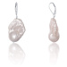 JwL Luxury Pearls Luxusní náušnice s pravou barokní perlou JL0688