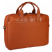 Luxusní kožená pánská taška Hexagona 462544 oranžová