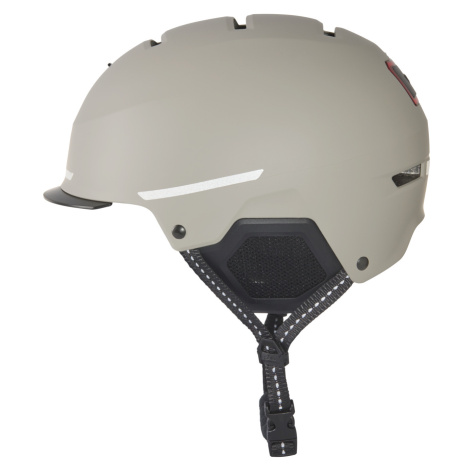 Crivit Dámská / Pánská městská cyklistická helma s koncovým světlem (šedá)