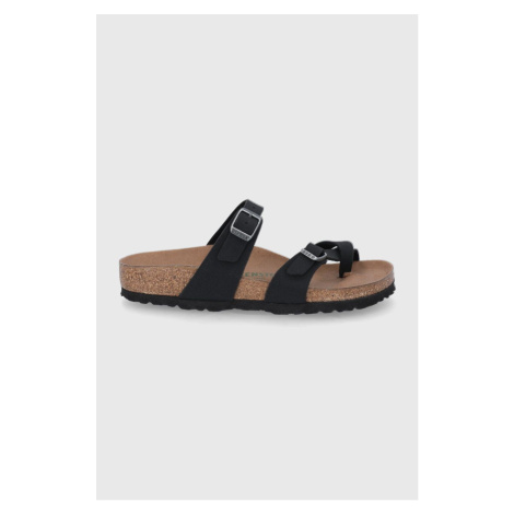 Pantofle Birkenstock Mayari dámské, černá barva, na plochém podpatku, 1021231