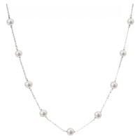 Evolution Group Stříbrný náhrdelník s 9 pravými perlami Pavona 22013.1