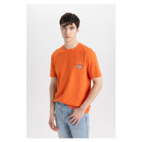 DEFACTO Regular Fit Crew Neck Printed Short Sleeve T-Shirt