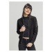 Ladies Imitation Suede Bomber Jacket - black