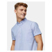 Topman slim oxford shirt in light blue