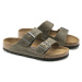 Birkenstock Arizona FL WB Faded Khaki Narrow Fit