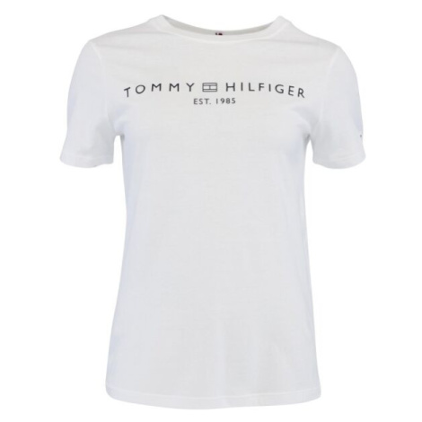 Tommy Hilfiger LOGO CREW NECK Dámské triko, bílá, velikost
