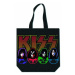 KISS nákupní taška se zipem, Faces &amp; Logo