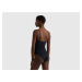 Benetton, One-piece Swimsuit In Econyl® With Draping