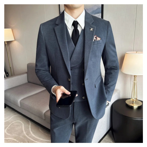 Trojdílný oblek 3v1 sako, vesta a kalhoty JF464 JFC FASHION