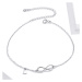 GRACE Silver Jewellery Stříbrný náramek Infinity Love, stříbro 925/1000, nekonečno NR-SCT019/1 S