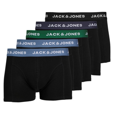 5PACK pánské boxerky Jack and Jones černé (12254366) Jack & Jones