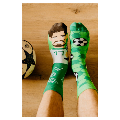 Černo-zelené ponožky Soccer