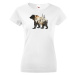 Dámské tričko s potiskem zvířat - Medvěd