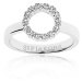 Sif Jakobs Stříbrný minimalistický prsten s kubickými zirkony Biella SJ-R337-CZ 60 mm