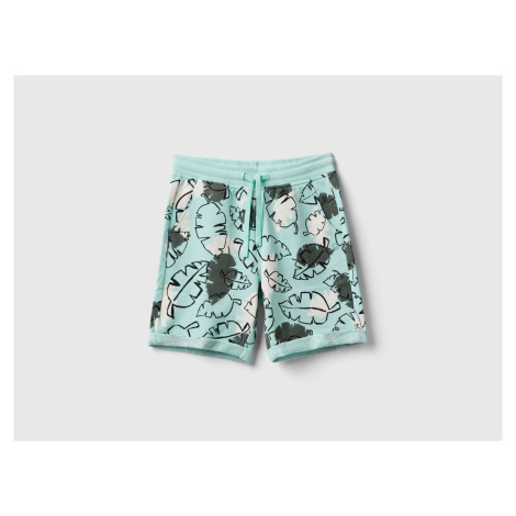 Benetton, Bermudas With Exotic Print United Colors of Benetton