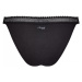 Dámská tanga GO Ribbed R Tanga C2P - - černé 0004 - SLOGGI