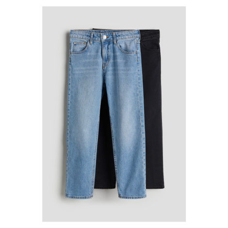 H & M - Comfort Stretch Relaxed Fit Jeans: balení po 2 - šedá H&M