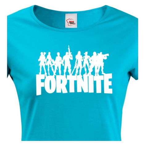 Dámské tričko s potiskem hry Fortnite - ideální pro malé hráče BezvaTriko
