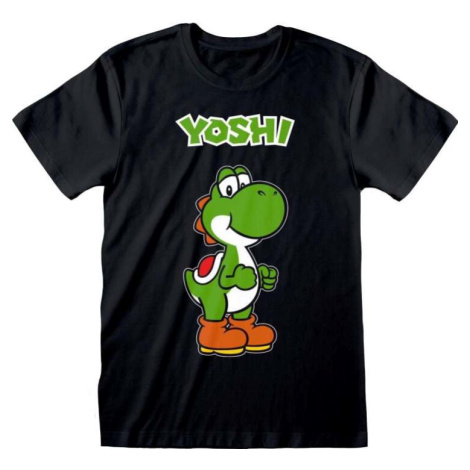 Super Mario Yoshi Tričko černá