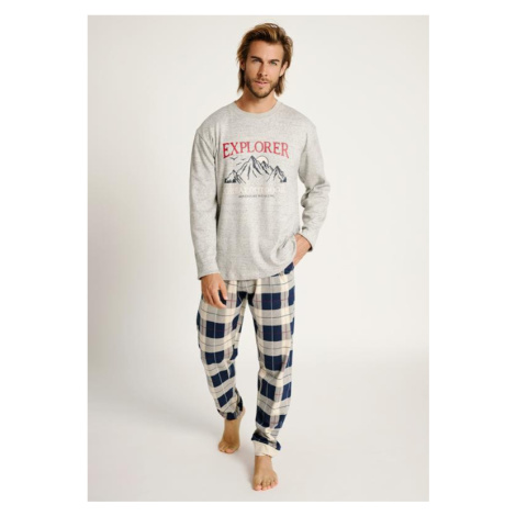 Pánské pyžamo Muydemi 13011037 | sv.šedá