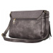 PETERSON MESSENGER BAG S KROKODÝLÍ KLOPOU - ŠEDÁ CP204452 D.GREY