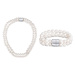 JwL Luxury Pearls Zvýhodněná perlová souprava šperků JL0598 a JL0656 (náramek, náhrdelník)