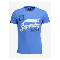 Modré pánské tričko Superdry Collegiate Graphic Tee