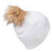 Lewro BIBAREL Dívčí pletená čepice, bílá, veľkosť