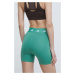 Tréninkové šortky adidas Performance Techfit zelená barva, s potiskem, high waist, IU1853