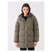 LC Waikiki Hooded Plain Oversize Women's Puffer Coat