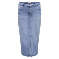 ONLY CARMAKOMA Dámská sukně CARAYOE 15315856 Light Medium Blue Denim